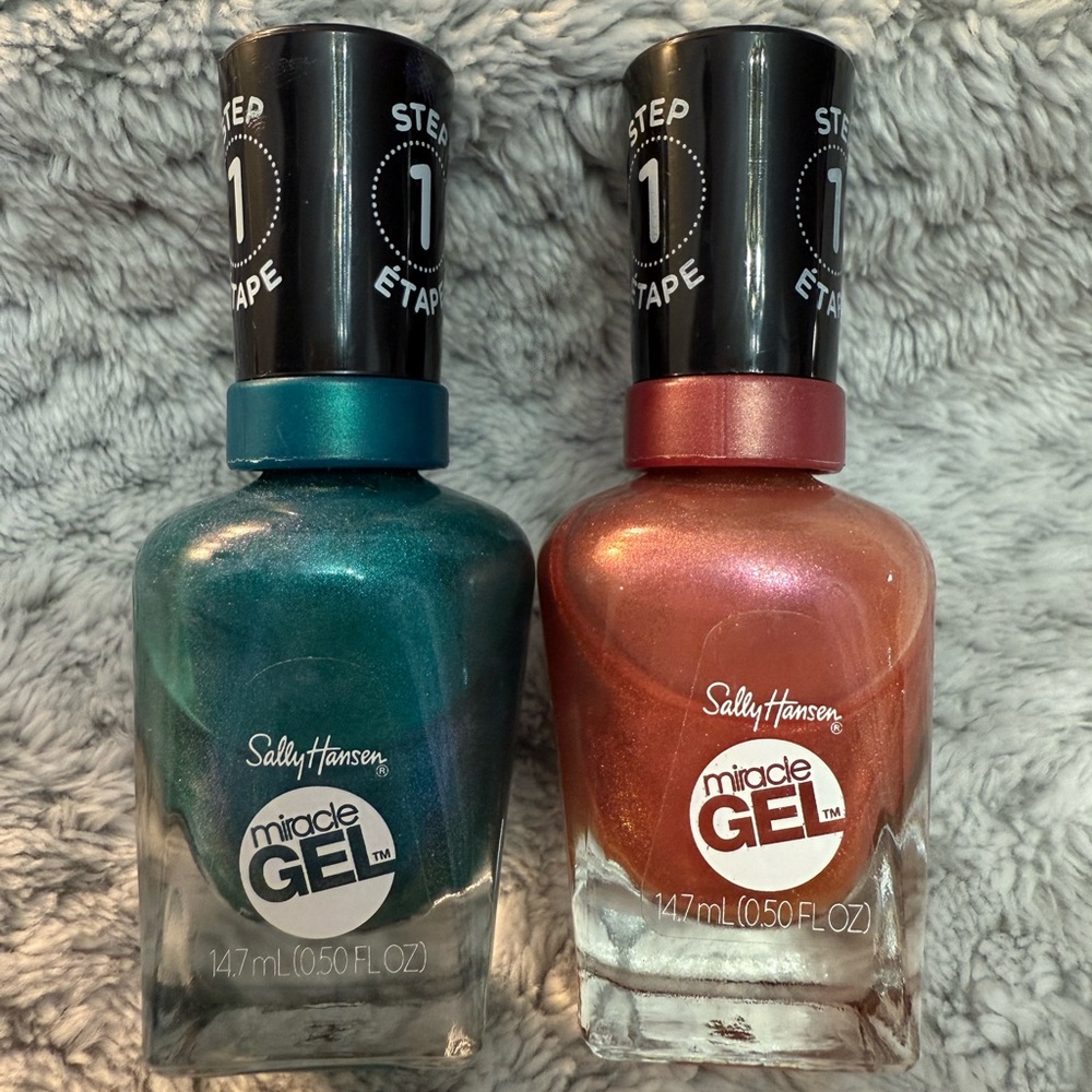 Sally Hansen Miracle Gel Nail Polish Set - Teal and Copper